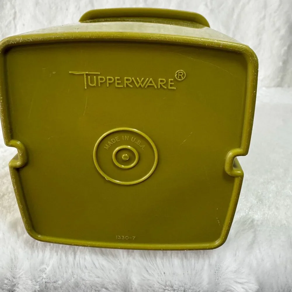 Vintage Tupperware Pick A Deli Small 1L Pickle Keeper Avocado Green 3 Piece 1330 - Picture 3 of 6